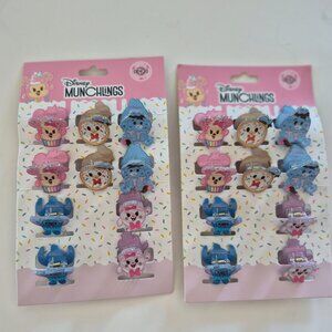 Disney Munchling's hair clips NEW pastel color Claire's very cute 20 pieces